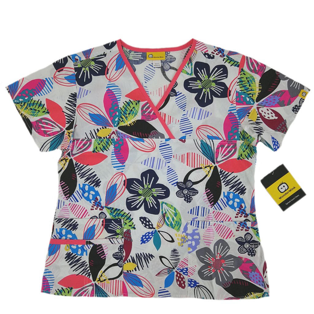 Wonderwink Scrub Top 6027Fnb Fleeting Beauty